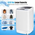 COSTWAY Portable Washing Machine, 12 Lbs Capacity Full-automatic Washer with 10 Wash Programs, LED Display, 8 Water Levels, Compact Laundry Washer and Dryer Combo for Home, Apartment, Dorm, RVs - Image 5