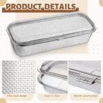 LemonRoad 2 Pack Stainless Steel Dishwasher Basket, Replacement Utensil Mesh Drain for Small Bottle Parts, Pacifiers, and Accessories, Scoops, Forks, Chopsticks Cleaning (Large+medium) - Image 5