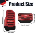 2PCS Non-Slip Car Pedal Covers, Premium Aluminum Alloy Gas and Brake Pedals Covers for Safe Driving, Automatic Transmission Pedal Covers Replacement Kit, Universal Car Accessories for Most Car - Image 3
