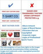 Custom T Shirts for Women Design Your Own Shirt Add Text/Image/Logo Personalized Cotton Tee Printed Photo Front/Back - Image 4