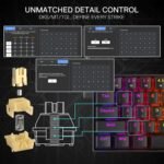 Redragon K617 HE Rapid Trigger Gaming Keyboard, 60% 61 Keys Wired Mechanical Keyboard w/Hyper-Fast Actuation, Dedicated Hall Effect Magnetic Switch, Actuation Point Adjustable, Essential Black - Image 7