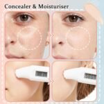 Full Coverage Concealer Foundation,Oil Control Long Lasting Lightweight BB Cream Tinted Face Moisturizer with SPF 50+ PA+++,Moisturizing CC Cream Liquid Foundation Makeup Brush Set（2 Pack） - Image 4