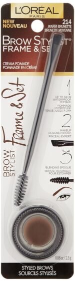 L'Oreal Paris Brow Stylist Frame and Set, Warm Brunette, 0.08 oz. - Image 3