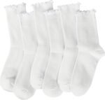 BomKinta Ruffle Socks Women - Turn-Cuff Frilly Sock - Lightweight Cotton Socks - Image 6
