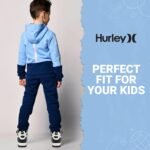 Hurley Kids' Carson High-Top Sneakers with Adjustable Strap, High Top Shoes for Kids, Sturdy Padded High Cut Sneakers for Boys and Girls, Fashionable Basketball Shoes for Kids - Image 7
