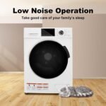 2.7 Cu.Ft All-in-One Washer and Dryer Combo, 24" Front Load Ventless Washer Dryer with 26.5 Lbs Loading Capacity, Compact Size, LED Display, Child Lock, White - Image 6