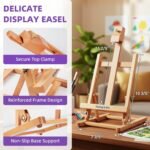 Falling in Art 46 Pcs Acrylic Paint Set with Table Easel, Art Painting Kit with Acrylic Paints, Canvas Panels, Paintbrushes, Canvas Supplies Kit for Kids, Adults, Beginners, and Artists, Purple - Image 6