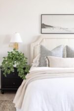 Briful Fake Plants Indoor Artificial Potted Silk Plants Faux Watermelon Peperomia Trailing Vine Plant for Home Office Livingroom Desk Shelf Mantle Decoration(Green/White - 1 Pack) - Image 5