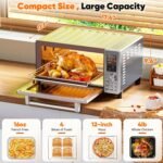 Nuwave Bravo Pro Convection Air Fryer Toaster Oven Combo, 2025 New and Improved, 10-in-1, 50°-450°F Temp Controls, Quick & Even Crisp Technology, 21Qt Capacity, Stainless Steel, PFAS Free - Image 3