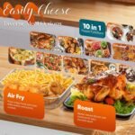 Nuwave Bravo Pro Convection Air Fryer Toaster Oven Combo, 2025 New and Improved, 10-in-1, 50°-450°F Temp Controls, Quick & Even Crisp Technology, 21Qt Capacity, Stainless Steel, PFAS Free - Image 7