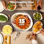 Nuwave Bravo Pro Convection Air Fryer Toaster Oven Combo, 2025 New and Improved, 10-in-1, 50°-450°F Temp Controls, Quick & Even Crisp Technology, 21Qt Capacity, Stainless Steel, PFAS Free - Image 8