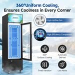 BODEGACOOLER Beverage Refrigerator and Cooler, 6.34 Cu. Ft Commercial Refrigerators for Drink, Beer, Tall Commercial Cooler for Beer, Soda, Single Door Display fridge - Image 4