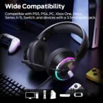 Monster Mission 320 Gaming Headset for PS5, PS4PC,Switch,Noise Cancelling Over Ear Headphones with Mic, LED Light, 7.1 Surround Sound,Gifts - Image 7