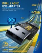 Wireless Gaming Headset for PC, Ps5, Ps4, 2.4 Ghz USB & Type-C Gaming Headphones with Microphone, 30H Battery Bluetooth Headphones for Switch, Laptop, Mobile, Mac - Image 4