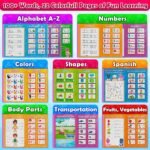 ABC Learning Sound Book for Toddlers 3–5 – Interactive Busy Book with English & Spanish, Alphabet, Counting, Music & Tracing Activities, Montessori Educational Toy, Holiday for Kids - Image 3