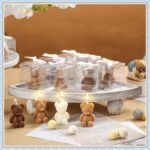 Hoolerry 30 Pcs Baby Shower Favors Bear Candles Favors with Handmade Mini 30 Boxes Bear Shaped Candles Bulk for Baby Shower Boys Girls Wedding Gender Reveal Party Guest(White, Brown) - Image 6