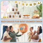 Hoolerry 30 Pcs Baby Shower Favors Bear Candles Favors with Handmade Mini 30 Boxes Bear Shaped Candles Bulk for Baby Shower Boys Girls Wedding Gender Reveal Party Guest(White, Brown) - Image 7