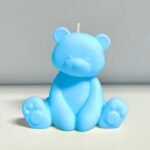 MWC Bear Candles for Gifts Candles Handmade Bear Shaped for Baby Shower Boys Girls Wedding Gender Reveal Party Guest Blue by Carmen Quintero - Image 4