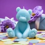 MWC Bear Candles for Gifts Candles Handmade Bear Shaped for Baby Shower Boys Girls Wedding Gender Reveal Party Guest Blue by Carmen Quintero - Image 5
