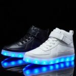 Kids Light Up Shoes with USB Charging Flashing LED Sneakers High Top Luminous Dancing Shoe for Boys and Girls Child Unisex - Image 5