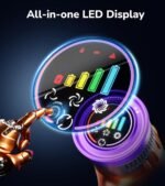 Cordless Vacuum Cleaner, 600W 50Kpa 70 Mins Vacuum Cleaners for Home, Self-Standing Stick Vacuum with Touch Screen, Wall Dock, Anti-Tangle Rechargeable Vacuum for Pet Hair Carpet Hardwood Floor - Image 6