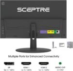 Sceptre New 22-inch Gaming Monitor up to 144Hz HDMI DisplayPort Build-in Speakers, Machine Black 2026 (E225W-FW144 Series) - Image 5