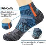 BIOAUM Men's Athletic Socks Size 10-13 - 6 Pairs Cotton Quarter Socks for Running, Workout, Work - Image 3