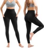 2 Pack Leggings with Pockets for Women, High Waisted Soft Leggings for Yoga Gym - Image 3