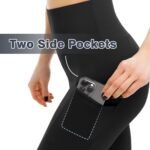2 Pack Leggings with Pockets for Women, High Waisted Soft Leggings for Yoga Gym - Image 4