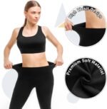 2 Pack Leggings with Pockets for Women, High Waisted Soft Leggings for Yoga Gym - Image 5