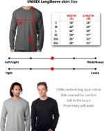 Custom Long Sleeve Premium T Shirts Add Your Own Text for Men & Women Unisex Cotton - Image 4