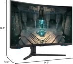 Samsung 27" Odyssey QHD G65B Curved Gaming Monitor, 240Hz, 1ms (GTG), HDR 600, Gaming Hub, 1000R, AMD FreeSync Premium Pro, LS27BG652ENXGO - Image 8