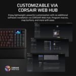 Corsair Vanguard 96 Wired Mechanical Gaming Keyboard – 96% Layout, MLX Plasma Linear Switches, 8000Hz Polling, LCD Display, Virtual Stream Deck, G-Keys, SOCD Flashtap, QWERTY US – Black - Image 8