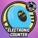 Just Play Skip It Retro Outdoor Toy, Light Up Ball and Digital Counter, Blue, Soft Foam Padded Ankle Ring, 31-inch Long, Screen Free Play, Toys for Kids Ages 5 Up - Image 3