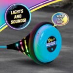 Just Play Skip It Retro Outdoor Toy, Light Up Ball and Digital Counter, Blue, Soft Foam Padded Ankle Ring, 31-inch Long, Screen Free Play, Toys for Kids Ages 5 Up - Image 4