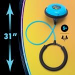 Just Play Skip It Retro Outdoor Toy, Light Up Ball and Digital Counter, Blue, Soft Foam Padded Ankle Ring, 31-inch Long, Screen Free Play, Toys for Kids Ages 5 Up - Image 7