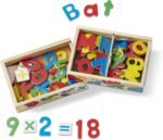 Melissa & Doug Deluxe Magnetic Letters and Numbers Set – 89 Wooden Alphabet Magnets & Numbers, Educational Learning Toys for Preschool Kids Ages 3+ - Image 5