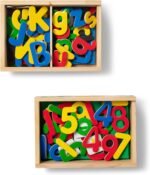 Melissa & Doug Deluxe Magnetic Letters and Numbers Set – 89 Wooden Alphabet Magnets & Numbers, Educational Learning Toys for Preschool Kids Ages 3+ - Image 6