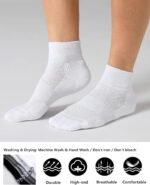 CS CELERSPORT 6 Pairs Women's Running Ankle Socks Athletic Sport Socks Cushioned - Image 4