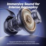 NUBWO Wireless Gaming Headset with Mic for Ps5 Ps4 PC, Zero Interference, 100-Hour Battery All-Day Play, 23ms Sync​ for Fortnite & Call of Duty/FPS Gamers, Triple Mode All Devices Compatible - Blue - Image 5