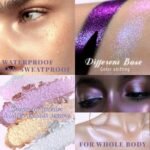 Holographic Duochrome Glitter Eyeshadow Palette, Chameleon Color Shift Metallic Shimmer Eyeshadow, Sparkle Inner Corner Eye Highlighter, Creamy Mini Purple Eye Shadow Iridescent Fairy Makeup - Image 5
