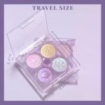 Holographic Duochrome Glitter Eyeshadow Palette, Chameleon Color Shift Metallic Shimmer Eyeshadow, Sparkle Inner Corner Eye Highlighter, Creamy Mini Purple Eye Shadow Iridescent Fairy Makeup - Image 6