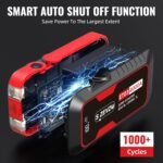 S ZEVZO ET03 Car Jump Starter 4000A Jump Starter Battery Pack for Up to 8.0L Gas and 7.0L Diesel Engines, 74Wh Portable 12V Jump Box with USB Ports, LCD Display, Storage Case, and LED Light - Image 9