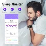 1.91" Smart Watch,Fitness Tracker,Smart Watches for Men and Women with Message Call Function,120+ Sport Modes, IP68 Waterproof,24 Hours Heart Rate/Sleep Monitor,for Android/iOS - Image 6