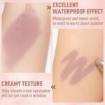 FV Long Lasting Cream Eyeshadow Stick, Waterproof & High Pigmented Eye Shadow Sticks Duo with Blending Brush, Crease-Proof & Natural Finish Eyeshadow Pencil, Rose Matte - Image 4