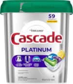 Cascade Platinum Dishwasher Pods, Dishwasher Detergent, Dish Detergent Soap, Lemon, 59 Count - Image 10