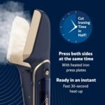 Conair SteamStylist 3-in-1 Steam, Press and Iron Steamer for Clothes, With Fabric Shaver, Extra Water Tank and Storage Bag, For Home, Office or Travel, Amazon Exclusive, Midnight Blue - Image 4