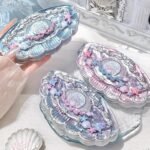 Flower Knows Shell's Jewel 6-Color Makeup Palette,Nude Pink Eyeshadow with 4 Matte + 2 Shimmer Shades,Blendable Smooth Cute Eye Makeup,0.23 Oz(01 Moonlight Pearl) - Image 8