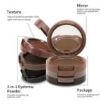 Boobeen 3 Color Eyebrow Powder Palette, Waterproof Eyebrow Makeup, Brow Definer to Shape Perfect Brow - Image 5