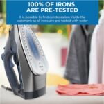 T-fal, Iron, Express Steam Iron for Clothes, Durilium Soleplate, Precision Tip, 30 Second Auto Shut Off, 1600 Watts, Anti-Drip, Ironing, Blue Clothes Iron, FV2886U0 - Image 5